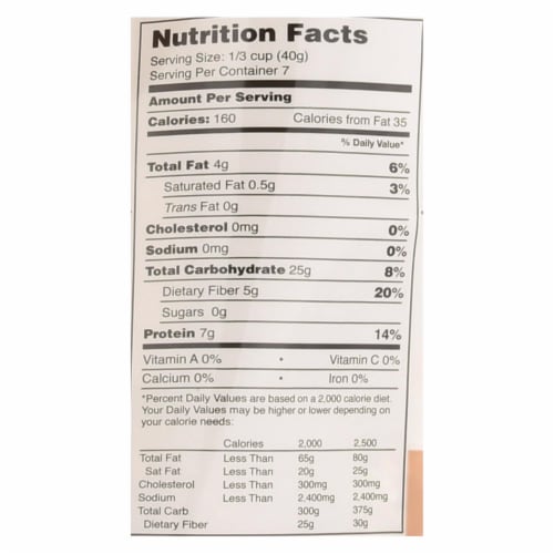 Purely Elizabeth Oatmeal - Organic - Ancient Grain - Original - 10 oz - case of 6 Perspective: back