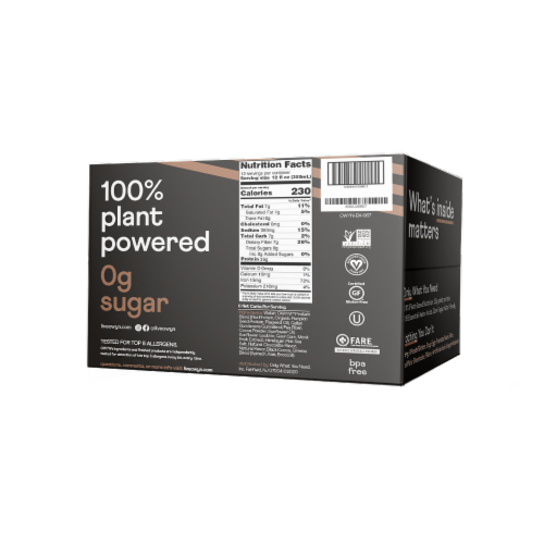 OWYN Elite Chocolate Protein Shake Perspective: back
