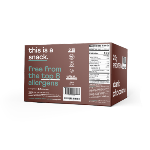OWYN™ Dark Chocolate Protein Shake Perspective: back