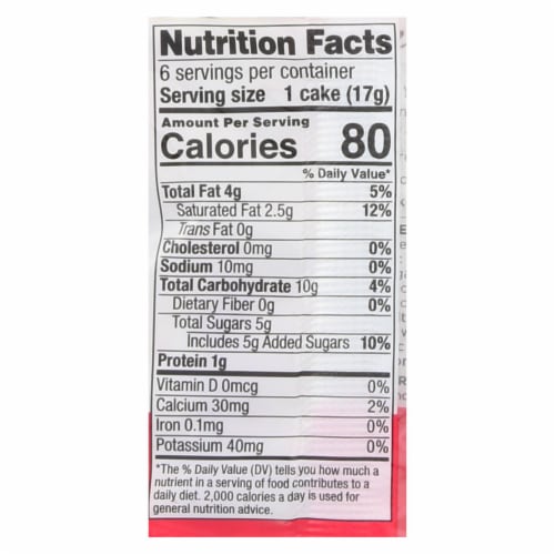 Element Organic Dipped Rice Cakes - Strawberry'N'Cream - Case of 6 - 3.5 oz Perspective: back