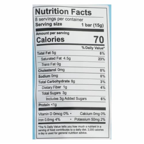 Unreal Dark Chocolate Coconut Bars Perspective: back