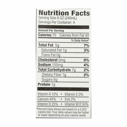 Milkadamia Milk - Original - Case of 6 - 32 Fl oz. Perspective: back