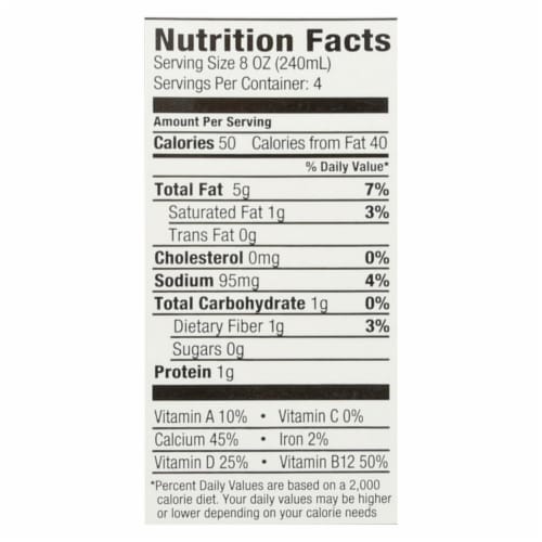 Milkadamia Macadamia Milk With Unsweetened Vanilla  - Case of 6 - 32 FZ Perspective: back