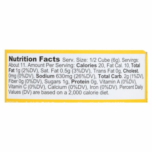 Bou - Bouillon Cube Chicken 6ct - CS of 6-2.53 OZ Perspective: back