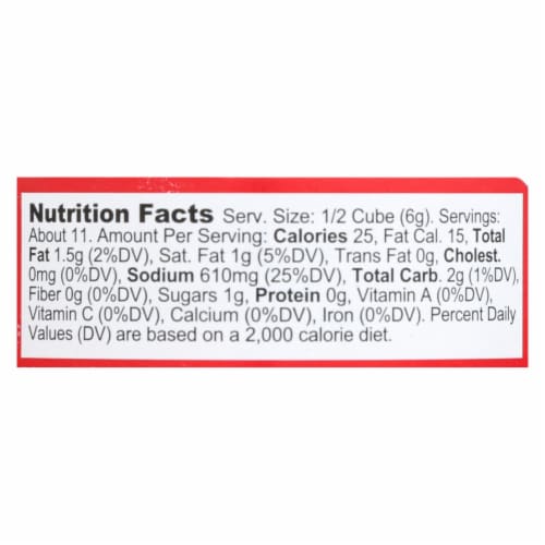 Bou - Bouillon Cube Beef 6 Ct - CS of 6-2.53 OZ Perspective: back