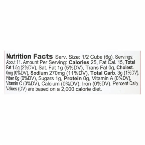 Bou - Gravy Cubes Turkey 6 Ct - CS of 6-2.53 OZ Perspective: back