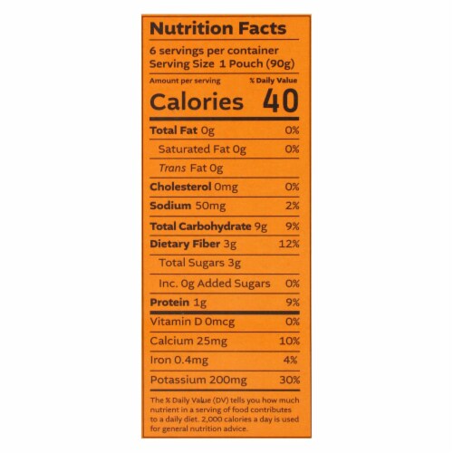 White Leaf Provisions - Baby Food Carrot Sweet Potato Pea - Case of 6 - 3.17 OZ Perspective: back