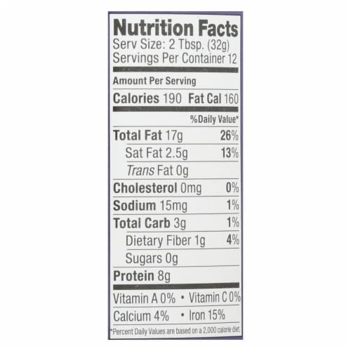 Artisana Butter - Raw Tahini - Case of 6 - 14 oz. Perspective: back
