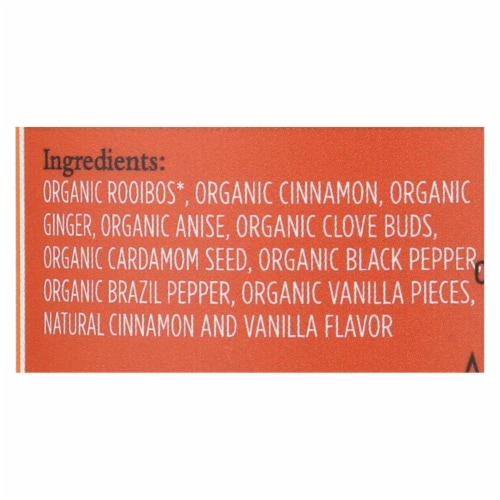 Paromi Tea - Tea Rooibos Cinnamon Chai Caffeine Free - Case of 6 - 15 BAG Perspective: back