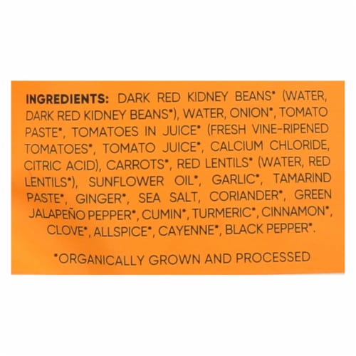 Maya Kaimal - ORGANICANICANIC Everyday Dal - Kidney Bean Carrot Tamarind - CS of 6 -10 OZ Perspective: back