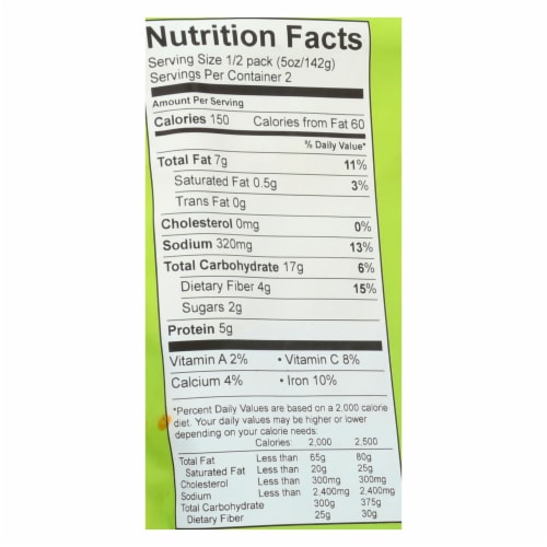 Maya Kaimal - ORGANICANICANIC Everyday Dal - Green Garbanzo Corn Coriander - CS of 6 -10 OZ Perspective: back