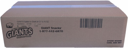 Giants Original Roasted and Salted Sunflower Seed Snacks, 5.75 Ounce -- 24 per case Perspective: back