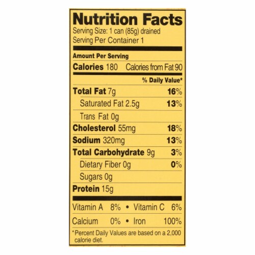 Reese Oysters - Smoked - Large - 3.7 oz - Case of 10 Perspective: back