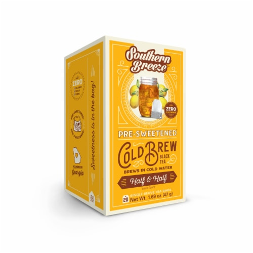 Southern Breeze Cold Brew Sweet Tea Half and Half Iced Tea with 20 Tea Bags, Pack of 4 Perspective: back