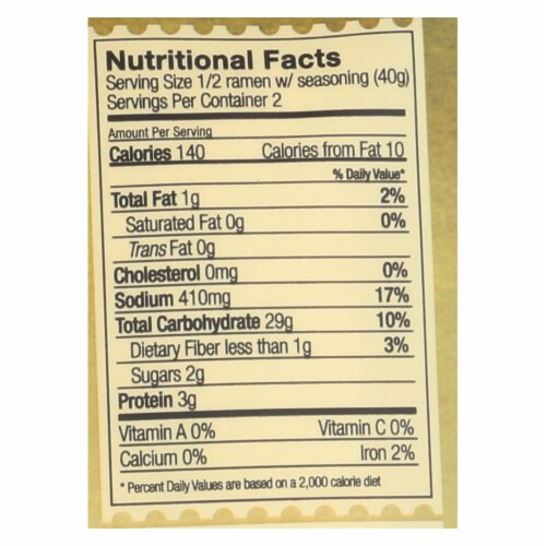 Lotus Foods Ramen - Organic - Jade Pearl Rice - with Miso Soup - 2.8 oz - case of 10 Perspective: back
