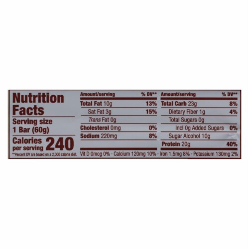 Think Products Thin Bar - Chunky Peanut Butter 2.1 oz - Pack of 10 Perspective: back