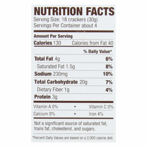 Jovial - Sourdough Einkorn Crackers - Sea Salt - Case of 10 - 4.5 oz. Perspective: back