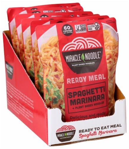Miracle Noodle Kitchen’S Spaghetti Marinara - Case of 6 - 10 OZ Perspective: back