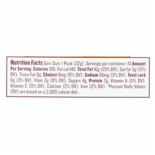 Justin's Nut Butter Squeeze Pack - Peanut Butter - Honey - Box of 10 - 1.15 oz. Perspective: back
