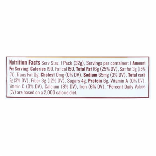 Justin's Nut Butter Squeeze Pack - Almond Butter - Honey - Case of 10 - 1.15 oz. Perspective: back