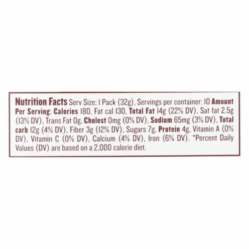 Justin's Nut Butter Squeeze Pack - Hazelnut Butter - Chocolate - Case of 10 - 1.15 oz. Perspective: back