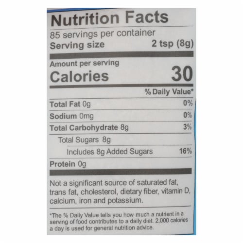 Wholesome Sweeteners Sugar - Organic - Turbinado - Raw Cane - 1.5 lb - case of 12 Perspective: back