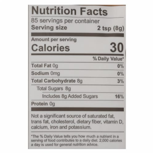 Wholesome Sweeteners Sugar - Natural Raw Cane - Turbinado - Fair Trade - 1.5 lb - case of 12 Perspective: back