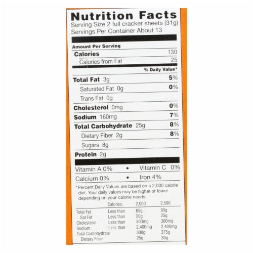 Annie's™ Homegrown Organic Honey Graham Crackers - Case of 12 - 14.4 oz. Perspective: back