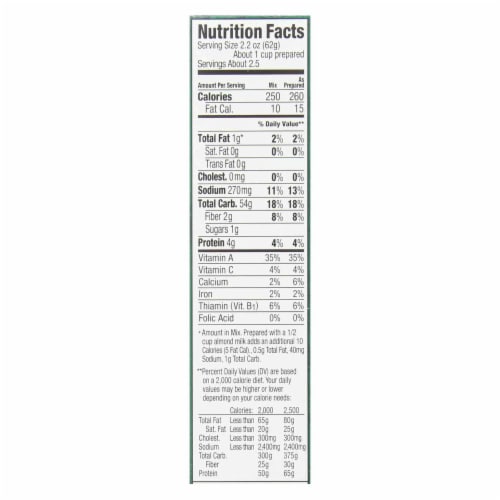Annies Vegan Elbows and Creamy Sauce Rice Pasta Dinner - Case of 12 - 6 oz. Perspective: back