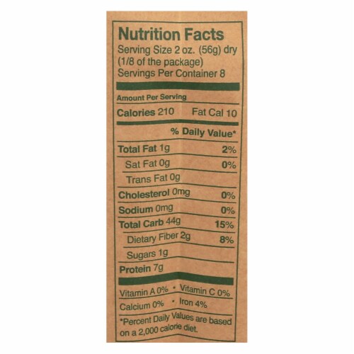 Montebello Organic Pasta - Spaghetti - Case of 12 - 1 lb. Perspective: back