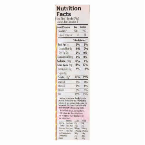 Organic Planet Traditional Whole Wheat Udon Oriental Noodles - Case of 12 - 8 oz. Perspective: back