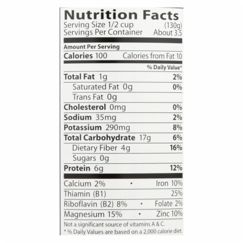 Eden Foods Butter Beans Organic - Case of 12 - 15 oz. Perspective: back