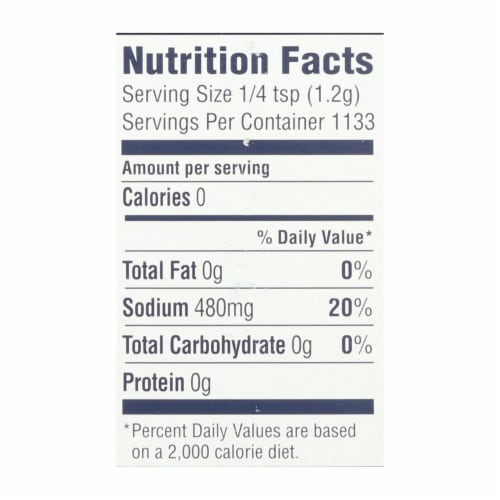 Morton Coarse Kosher Salt  - Case of 12 - 48 OZ Perspective: back