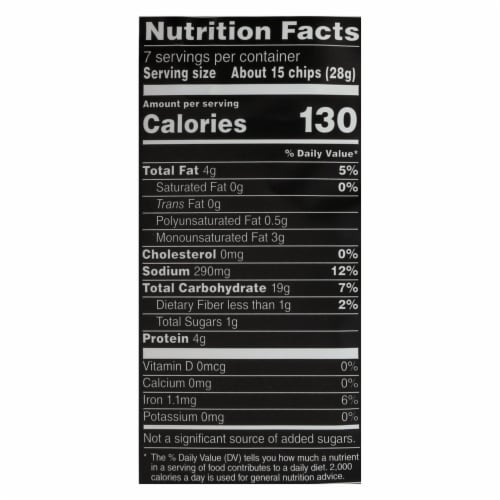 Stacy's Pita Chips Bagel Chips - Simply Naked - Case of 12 - 7 oz Perspective: back