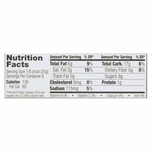 Midel Gluten Free Graham Style Pie Crust - Case of 12 - 7.1 oz. Perspective: back