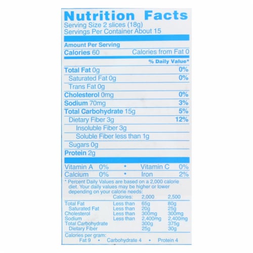 Wasa Crispbread Light Rye - Case of 12 - 9.5 oz. Perspective: back