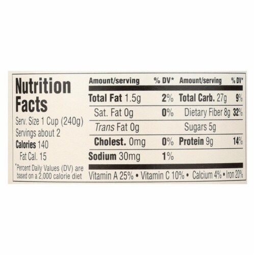 Health Valley Organic Soup - Lentil No Salt Added - Case of 12 - 15 oz. Perspective: back