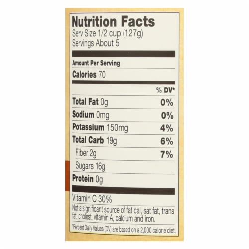 Santa Cruz Organic Apple Sauce - Cinnamon - Case of 12 - 23 oz. Perspective: back