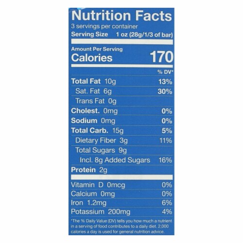 Endangered Species  Chocolate Bars -Dark - 72 Percent Cocoa -Blueberries - 3 oz Bars -12Pack Perspective: back