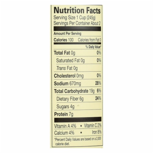 Amy's - Organic Fat Free Split Pea Soup - Case of 12 - 14.1 oz Perspective: back