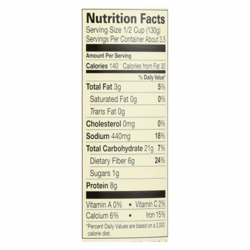 Amy's - Organic Refried Black Beans - Case of 12 - 15.4 oz. Perspective: back