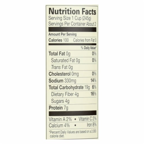 Amy's - Organic Low Salt Split Pea Soup - Case of 12 - 14.1 oz Perspective: back