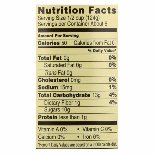 Omena Organics Apple Sauce - Organic - Unsweetend - Case of 12 - 23 oz Perspective: back