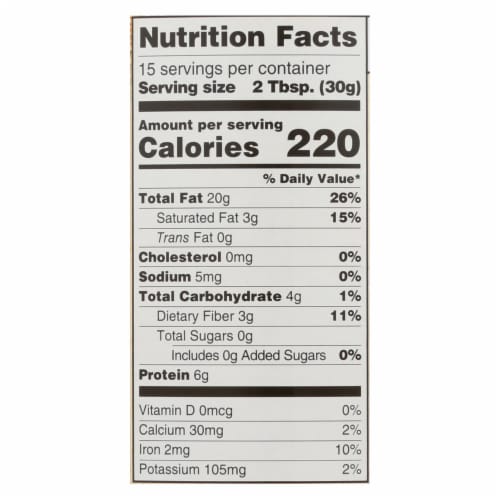 Woodstock Unsalted Organic Sesame Tahini - Case of 12 - 16 OZ Perspective: back