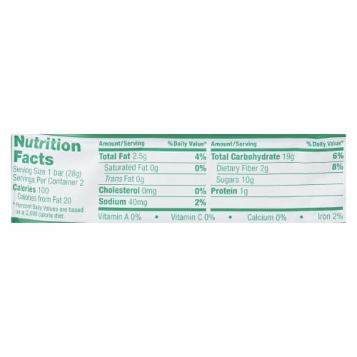 Nature's Bakery Stone Ground Whole Wheat Fig Bar - Apple Cinnamon - Case of 12 - 2 oz. Perspective: back