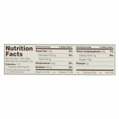 Nature's Bakery Stone Ground Whole Wheat Fig Bar - Original - Case of 12 - 2 oz. Perspective: back
