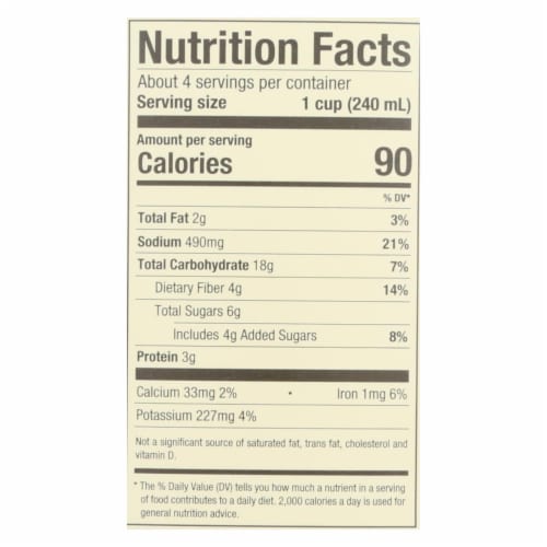 Pacific Natural Foods Organic Creamy - Butternut Squash - Case of 12 - 32 Fl oz. Perspective: back