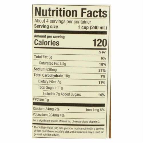 Pacific Natural Foods Carrot Ginger Soup - Organic Cashew - Case of 12 - 32 Fl oz. Perspective: back