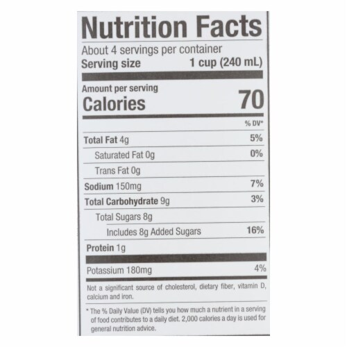 Pacific Natural Foods Barista Series Original Almond Beverage 32 Fl oz. - Pack of 12 Perspective: back