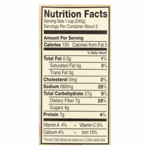 Pacific Natural Foods Soup - Vegetable Lentil and Roasted Red Pepper - Case of 12 - 17 oz. Perspective: back